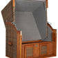 Strandkorb Tinnum Pinie PE griseum Dessin 573 grau anthrazit