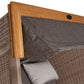 Strandkorb deVries PURE Friesland Sylt Teak PE white kubu Dessin 252