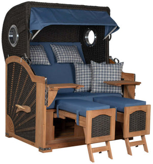 Strandkorb Aruba XL Rope 15mm anthracite Dessin 509