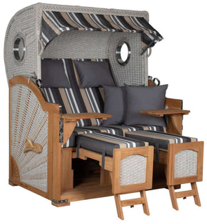 Strandkorb Aruba XL Rope 15mm ivory Dessin 158