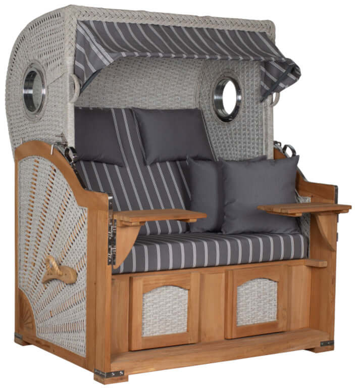 Strandkorb Aruba XL Rope 15mm ivory Dessin 235