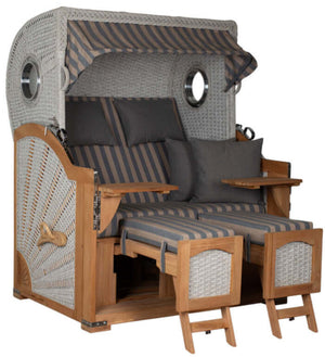 Strandkorb Aruba XL Rope 15mm ivory Dessin 248