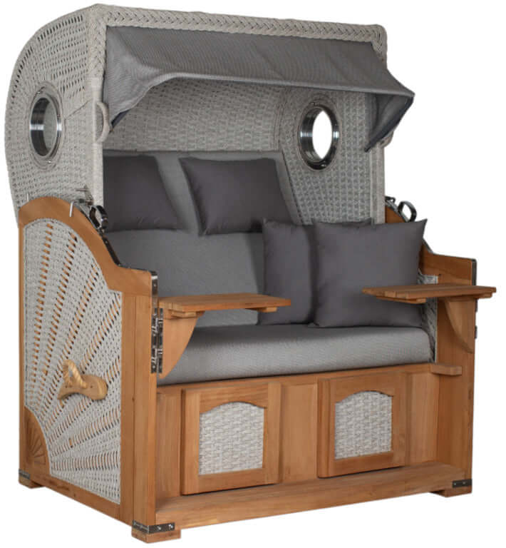 Strandkorb Aruba XL Rope 15mm ivory Dessin 251