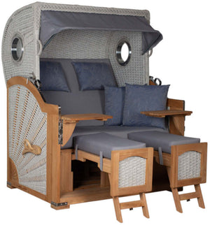 Strandkorb Aruba XL Rope 15mm ivory Dessin 253