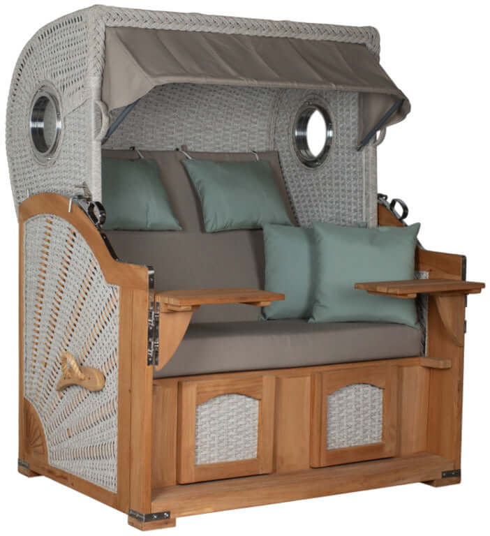 Strandkorb Aruba XL Rope 15mm ivory Dessin 483