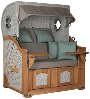 Strandkorb Aruba XL Rope 15mm ivory Dessin 483