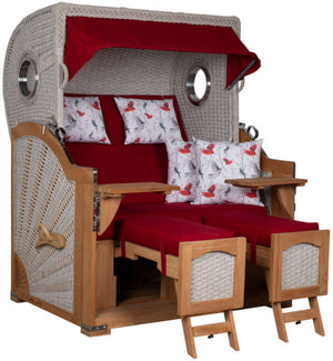 Strandkorb Aruba XL Rope 15mm ivory Dessin 107