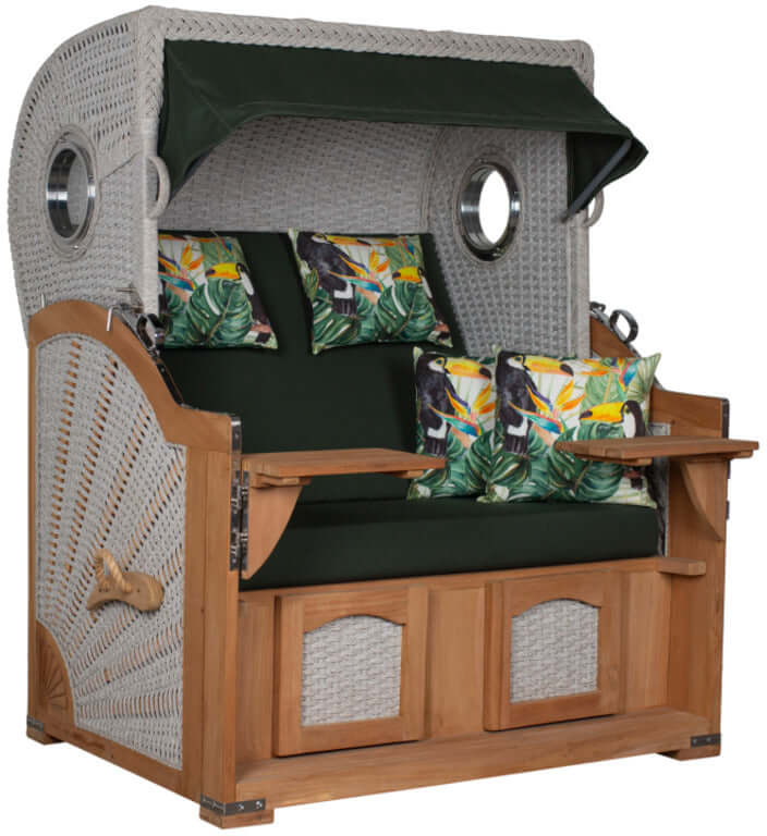 Strandkorb Aruba XL Rope 15mm ivory Dessin 244