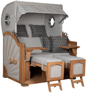 Strandkorb Aruba XL Rope 15mm ivory Dessin 507