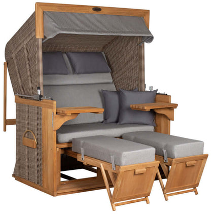 Strandkorb Friesland grau 251