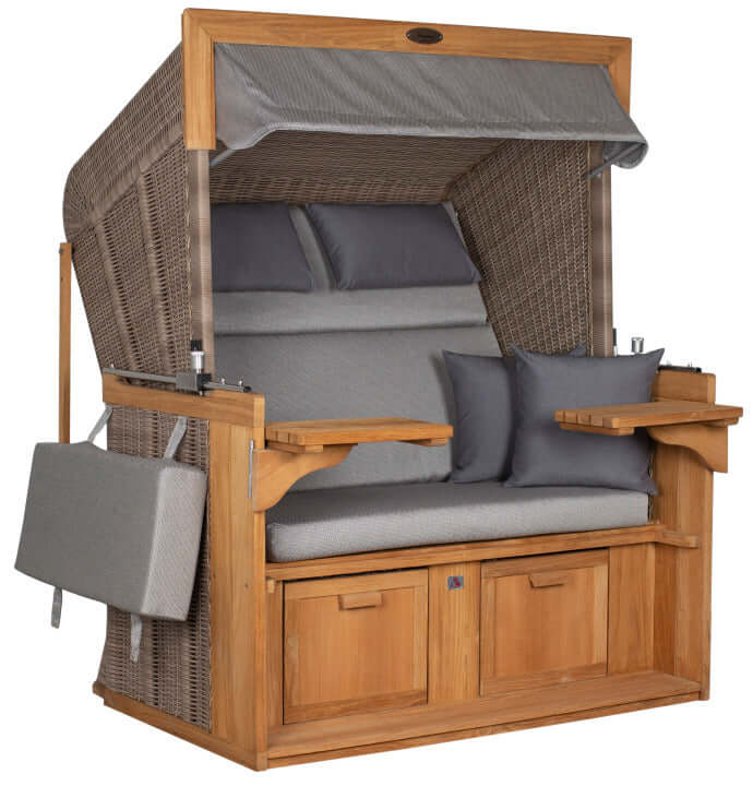 Strandkorb Friesland grau 251