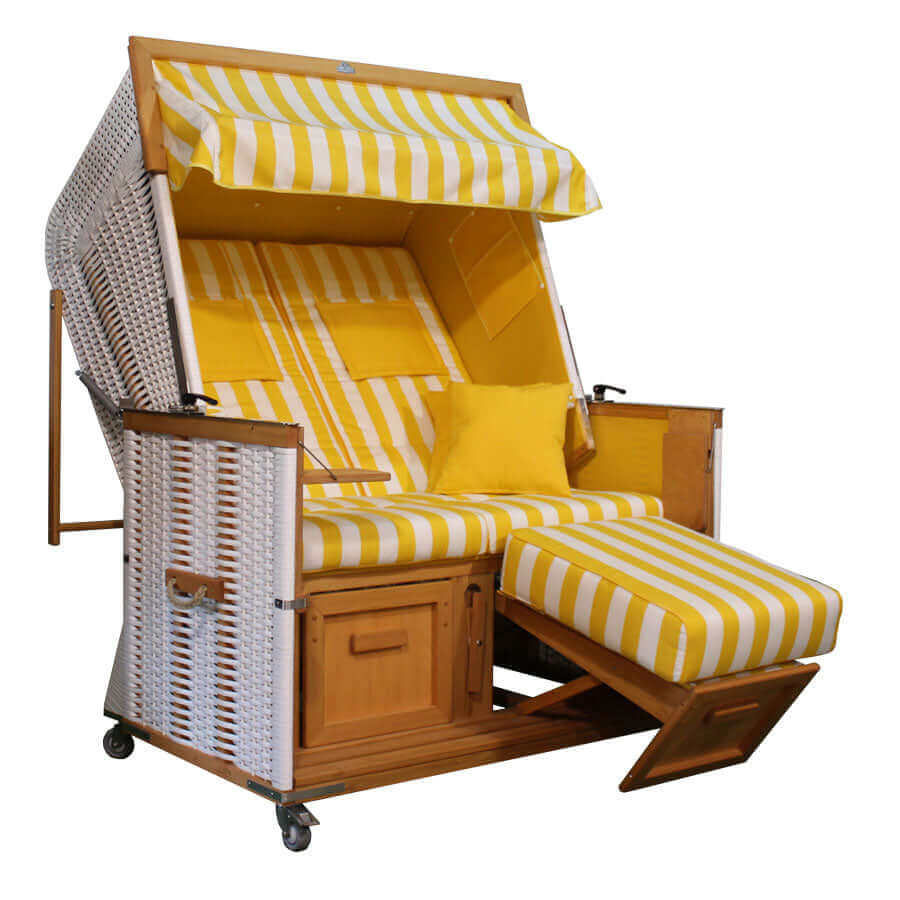 Strandkorb Eiderstedter Typ 3, Form Deich, Dessin cerda-listado-5cm-1-40 Nr. 29 - Strandkorb Fachhandel Prieß