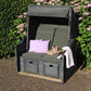 4Seasons Strandkorb Beach oder Barbados - Schutzhülle Teak Safe für Strandkörbe, atmungsaktiv, robust, grau oder grün, ca. 135cm Beach House