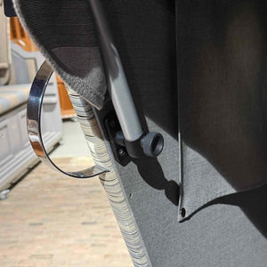Halter für Sonnenmarkise mit Rändelschraube, Prieß