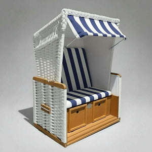 Kinder Strandkorb blau weiss