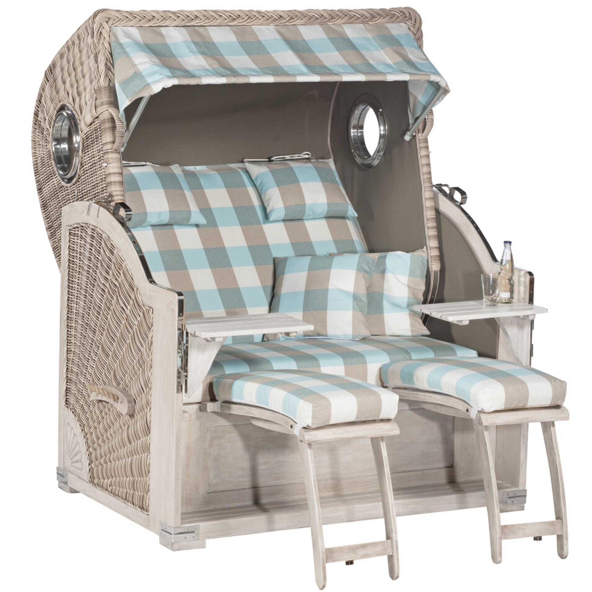 Strandkorb Smoke mintgrün 