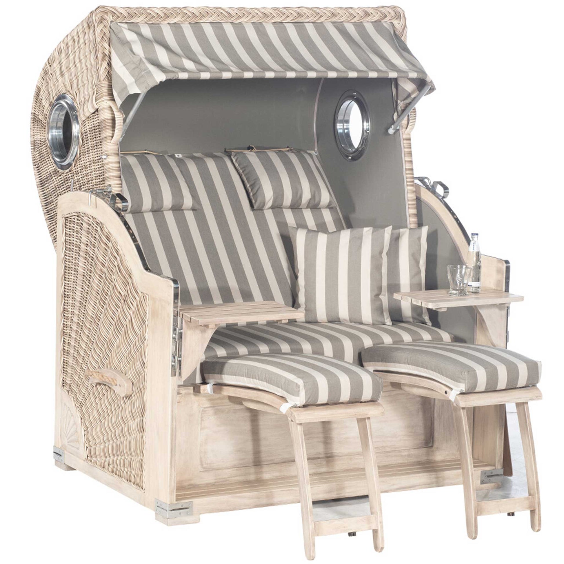 Strandkorb 500 Plus smoke hellgrau 