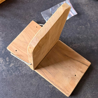 Teak Seitentisch, Klapptisch für Strandkorb, ca. 16x25 cm