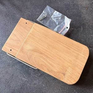 Teak Seitentisch, Klapptisch für Strandkorb, ca. 16x25 cm