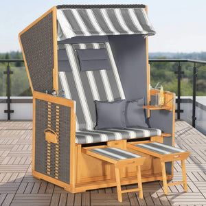 Strandkorb Rustikal 10 Z für den Balkon