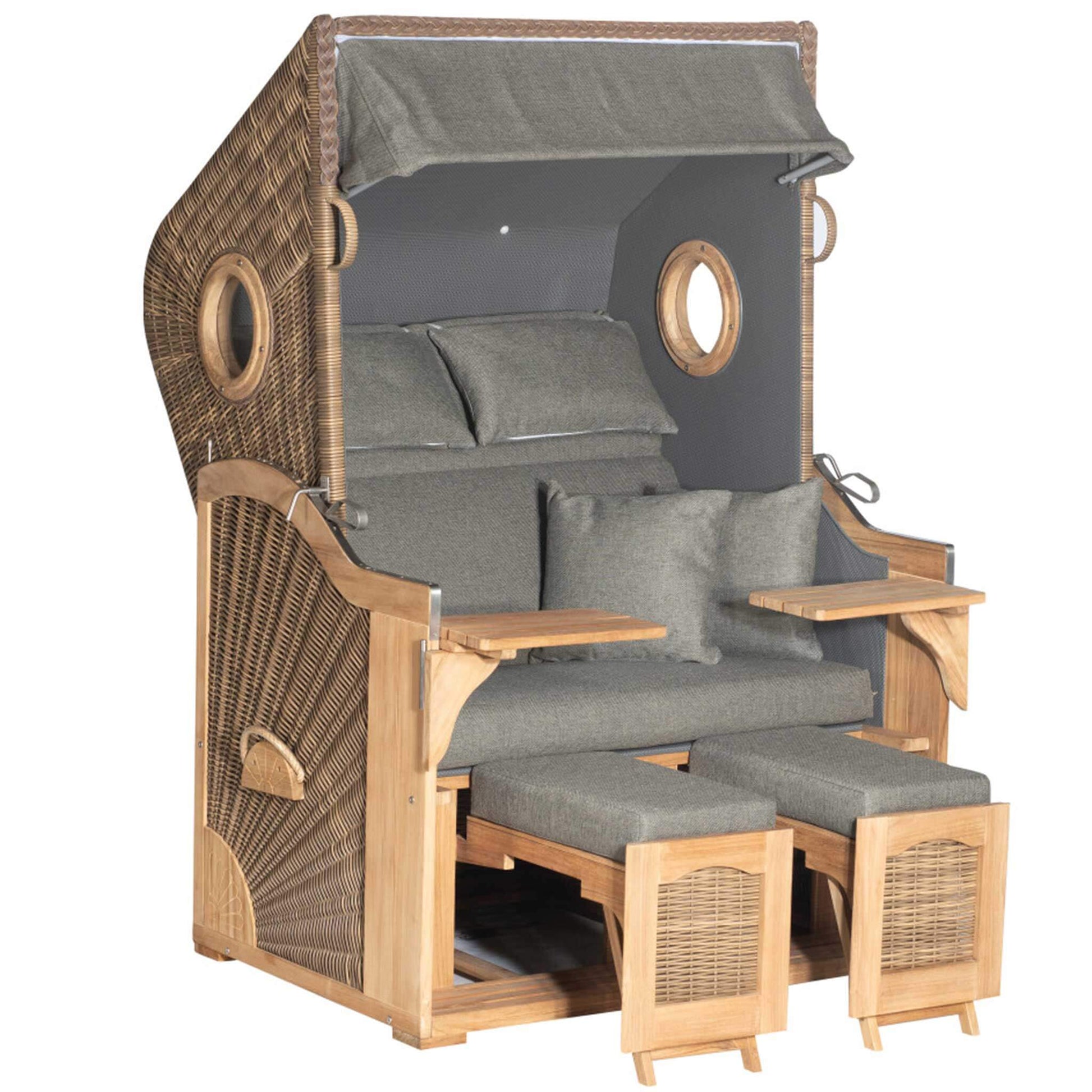 Strandkorb 295 Teak Cosy freigestellt