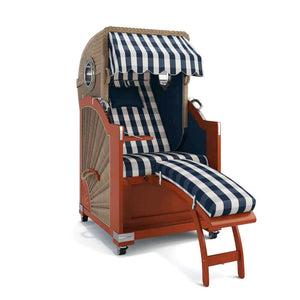 Strandkorb List Mahagoni 85cm Rattangeflecht Dessin München 48105 - Strandkorb Fachhandel Prieß