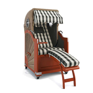 Strandkorb List Mahagoni 85cm Rattangeflecht Dessin München 48108 - Strandkorb Fachhandel Prieß