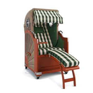 Strandkorb List Mahagoni 85cm Rattangeflecht Dessin München 48106 - Strandkorb Fachhandel Prieß