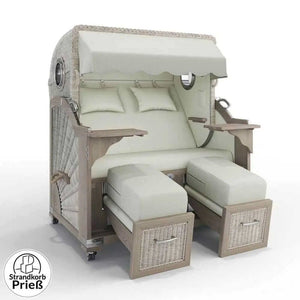 Strandkorb Strandkorbprofi Munkmarsch Teak Vintage white washed San_Rotterdam_sand_25100_Bullauge - Strandkorb Fachhandel Prieß