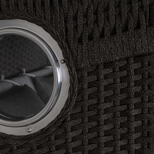 Strandkorb Aruba Teak anthracit Geflecht Rope Kordel