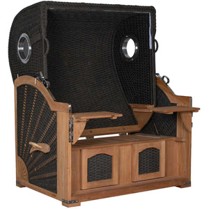 Aruba Strandkorb mit Pure Innengeflecht Rope Kordel-Design