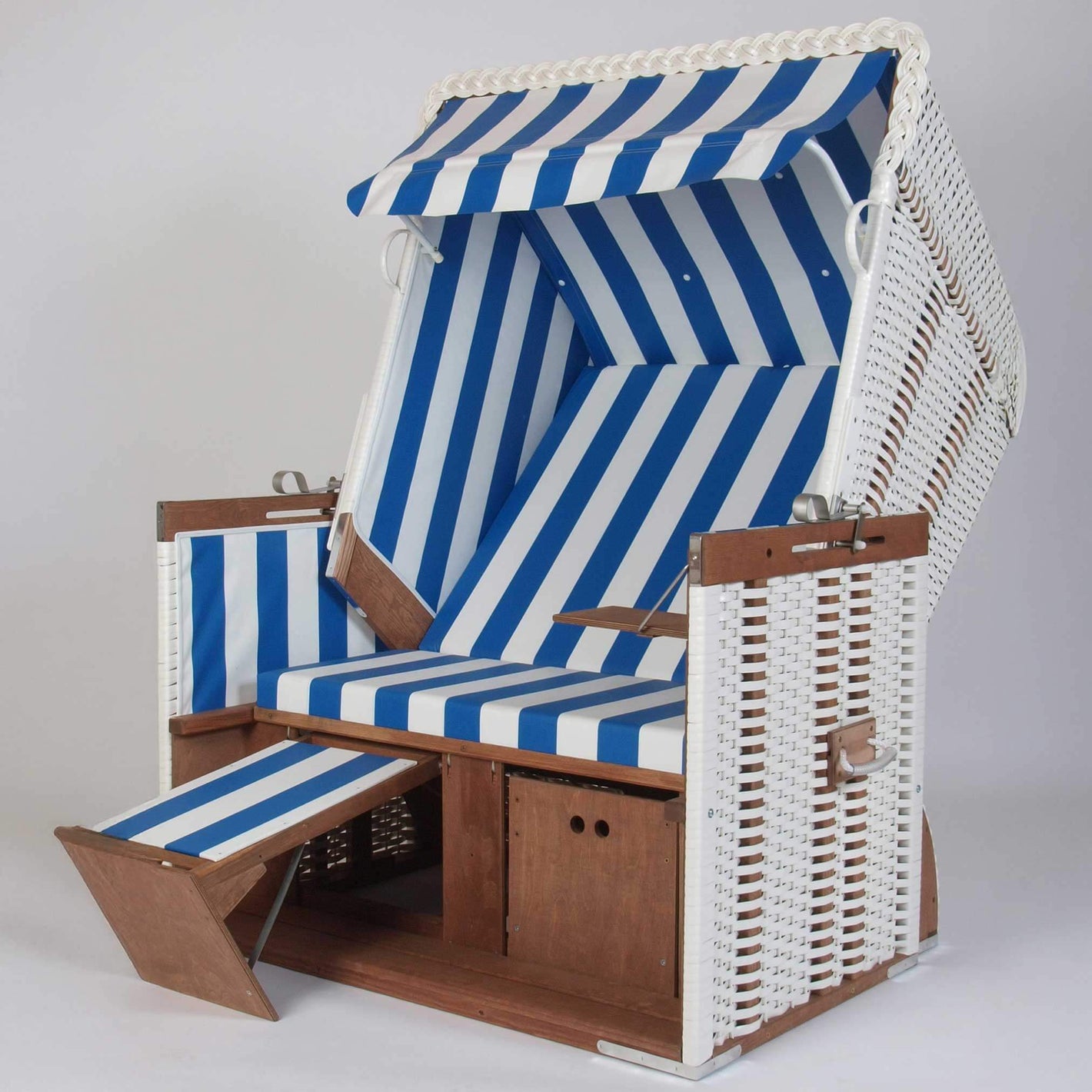 Strandkorb Wangerooge 2-Sitzer PVC Stoff, wie abgebildet