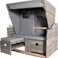4Seasons Strandkorb Beach oder Barbados - Schutzhülle Teak Safe für Strandkörbe, atmungsaktiv, robust, grau oder grün, ca. 135cm Beach House